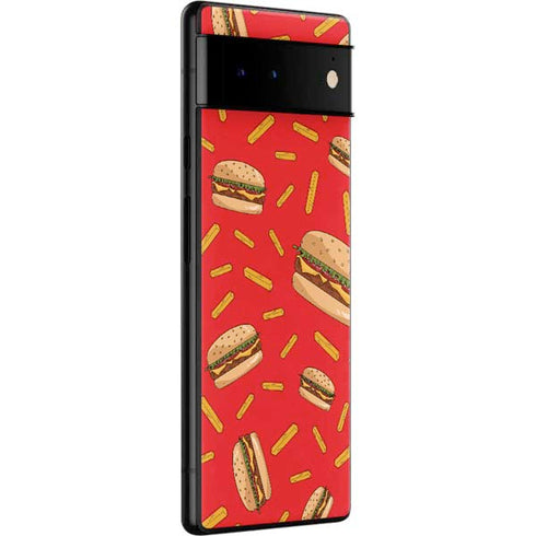 Burgers and Fries Google Pixel 6 Skin